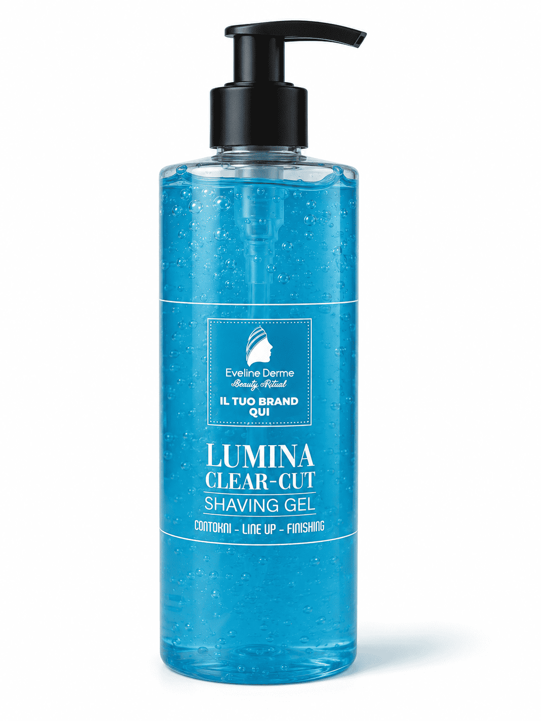 lumina-clear-cut-gel-barba-trasparente-finishing-line-up-evelinederme-prodotti-personalizzati Lumina Clear Cut Gel Barba Trasparente per Line up e finishing 500 ml - immagine 1